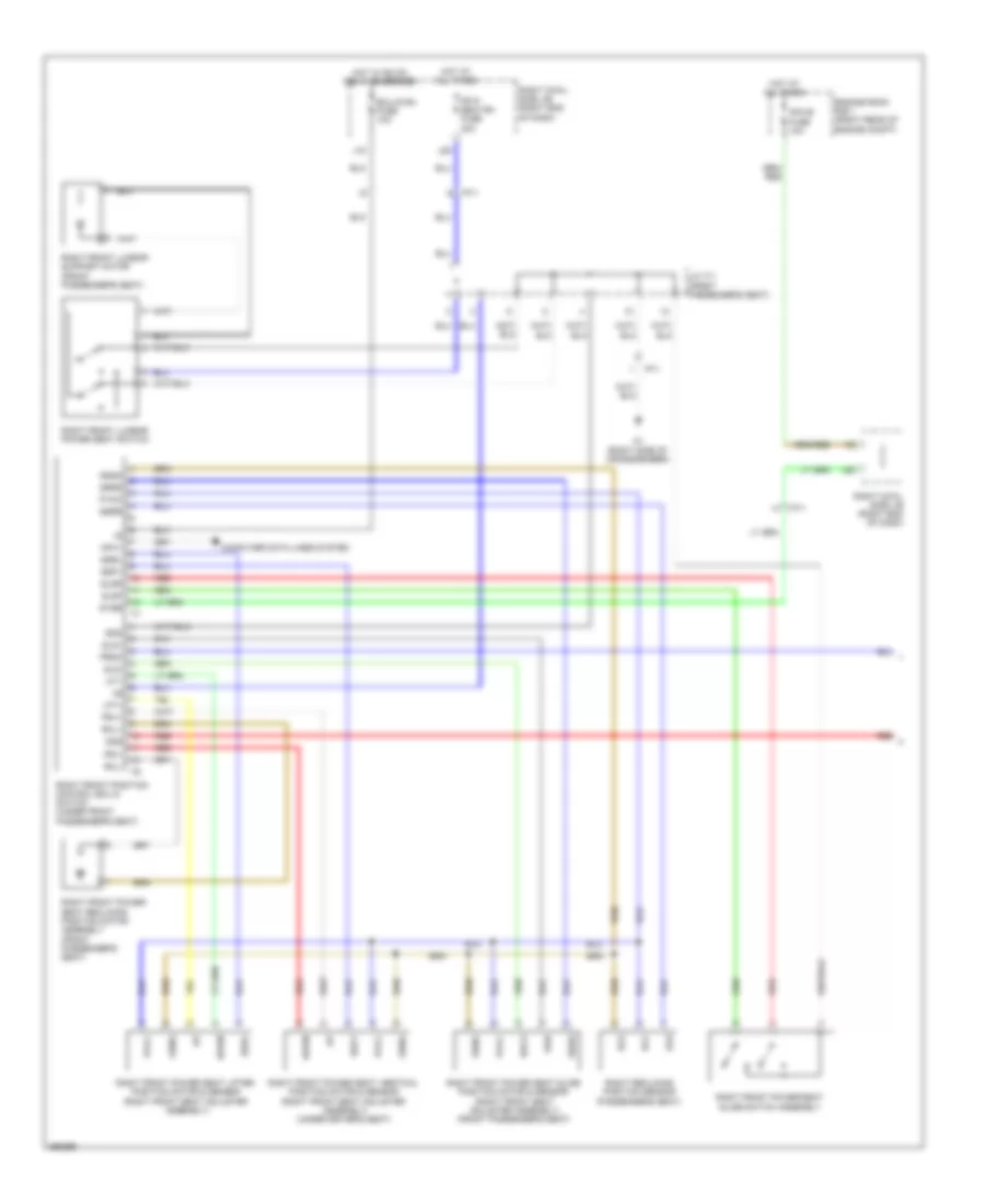 Passengers Memory Seat Wiring Diagram (1 of 2) for Lexus IS 350C 2013