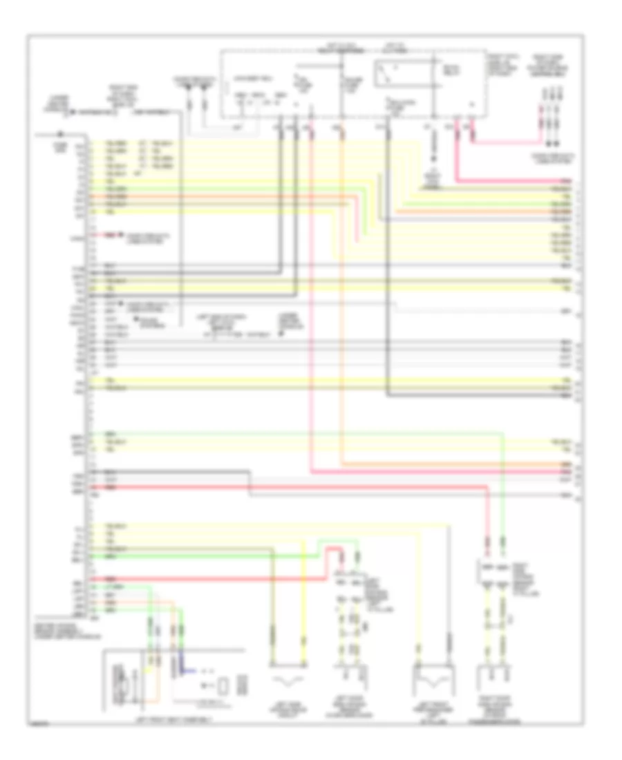 Supplemental Restraint Wiring Diagram (1 of 3) for Lexus IS 350C 2013