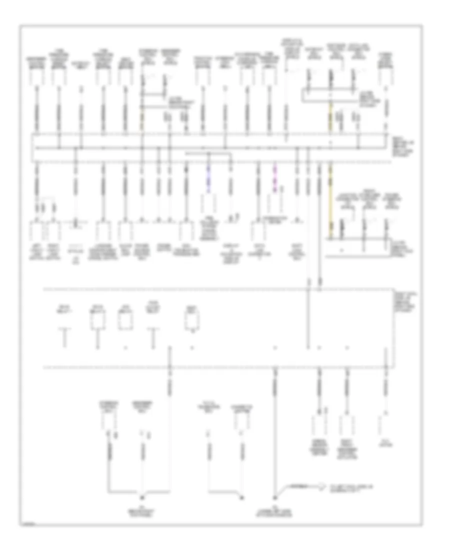 Ground Distribution Wiring Diagram 3 of 7 for Lexus GS 450h 2010