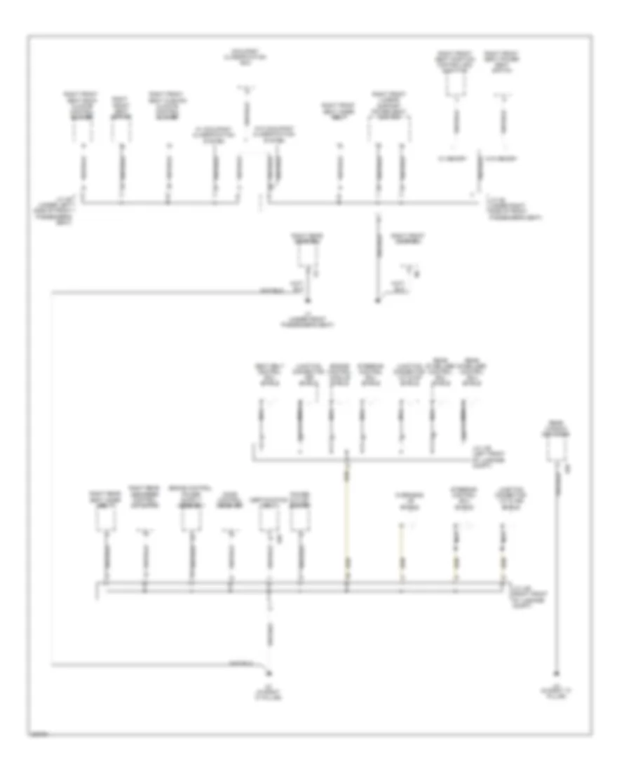 Ground Distribution Wiring Diagram 6 of 7 for Lexus GS 450h 2010