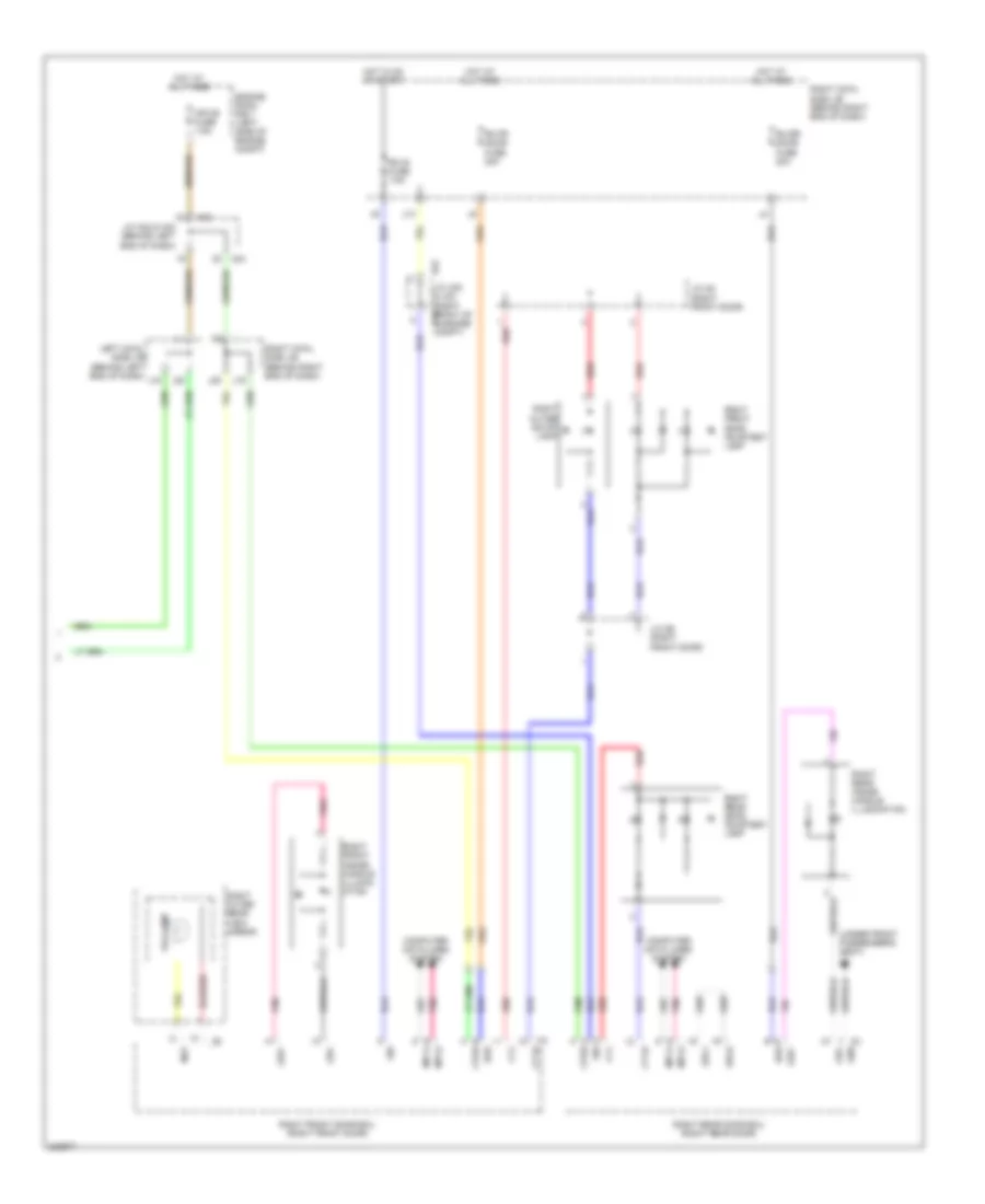 Courtesy Lamps Wiring Diagram 4 of 4 for Lexus GS 450h 2010