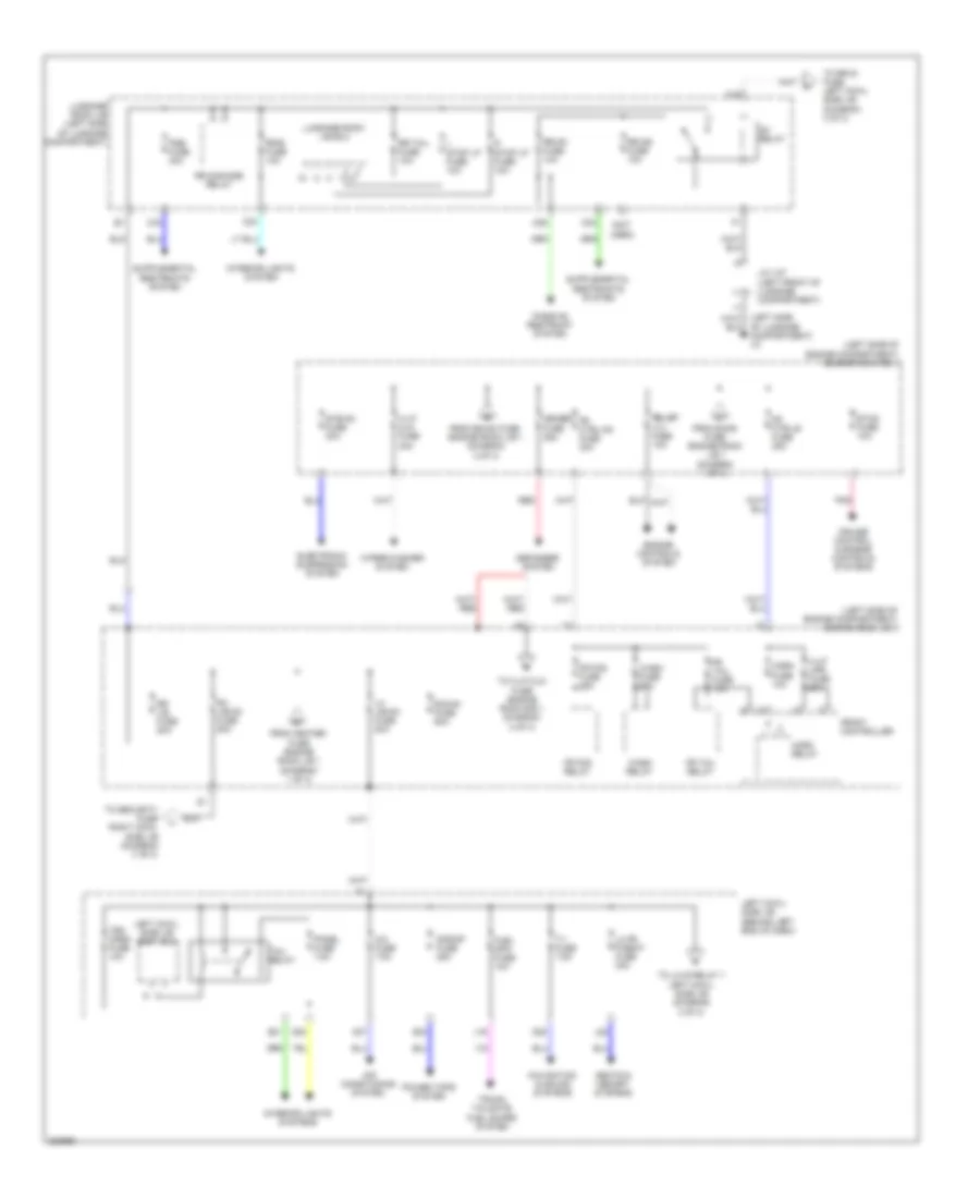 Power Distribution Wiring Diagram (2 of 3) for Lexus GS 450h 2010