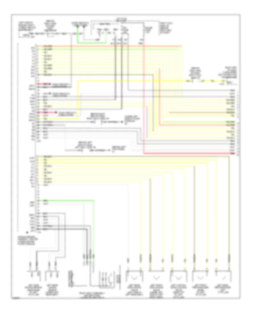 Supplemental Restraint Wiring Diagram 1 of 3 for Lexus GS 450h 2010