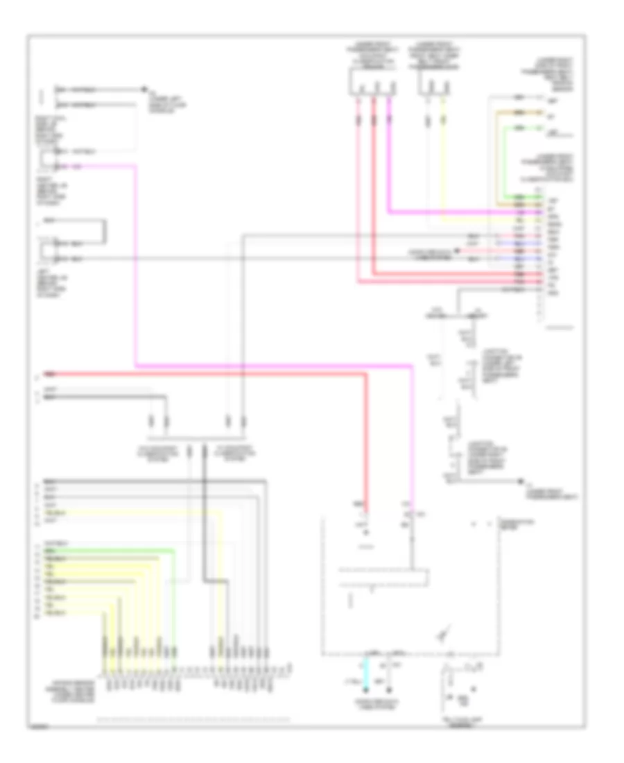 Supplemental Restraint Wiring Diagram 3 of 3 for Lexus GS 450h 2010