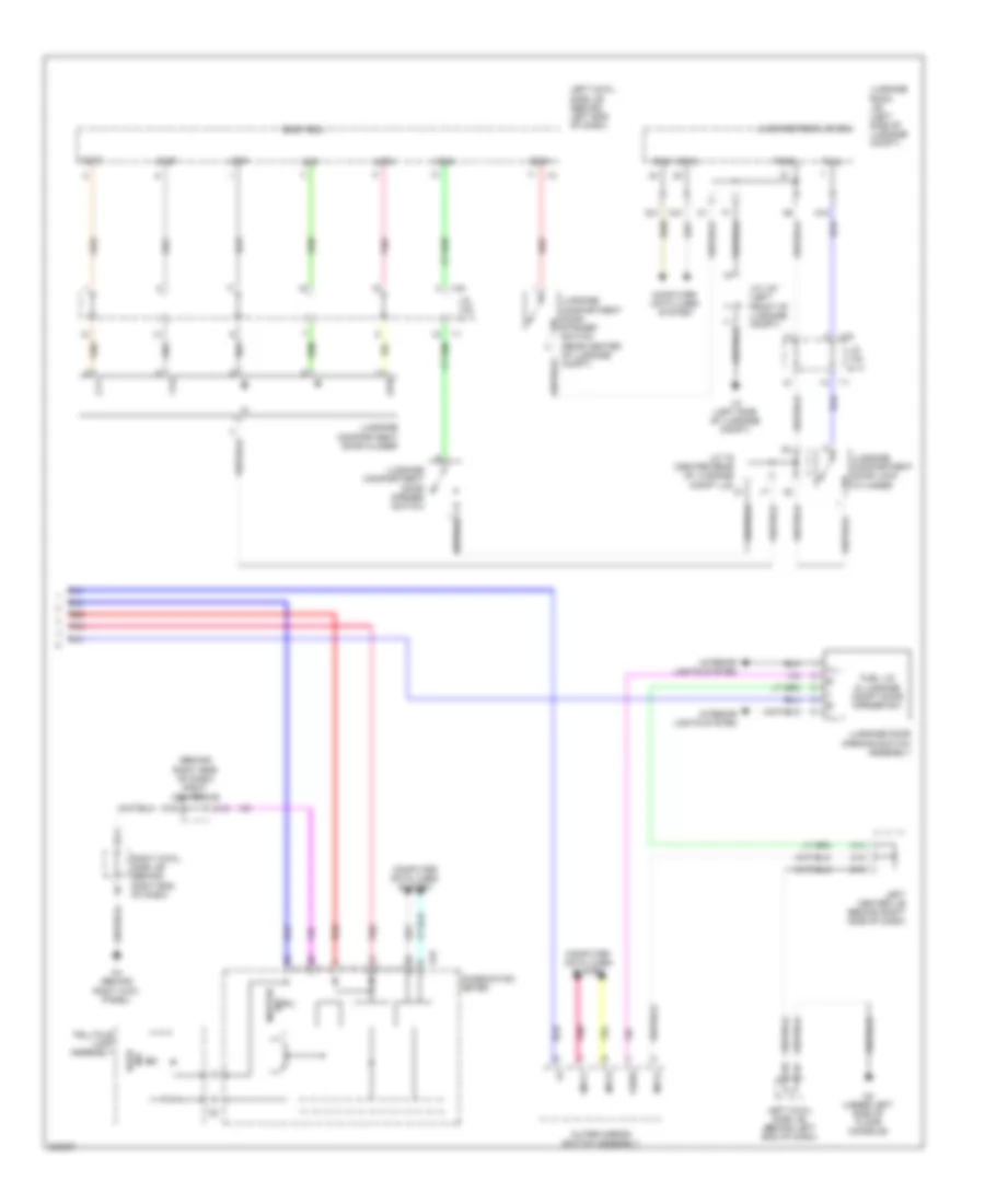 Power Trunk Opener and Closer Wiring Diagram 2 of 2 for Lexus GS 450h 2010