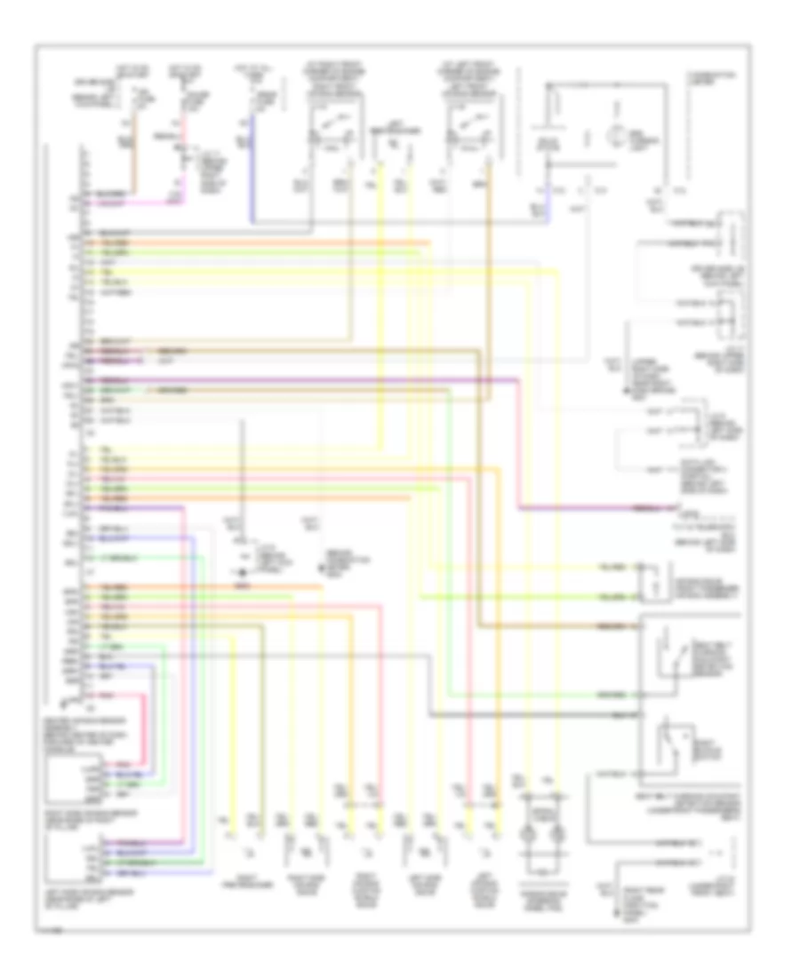 Supplemental Restraint Wiring Diagram for Lexus GS 300 2001