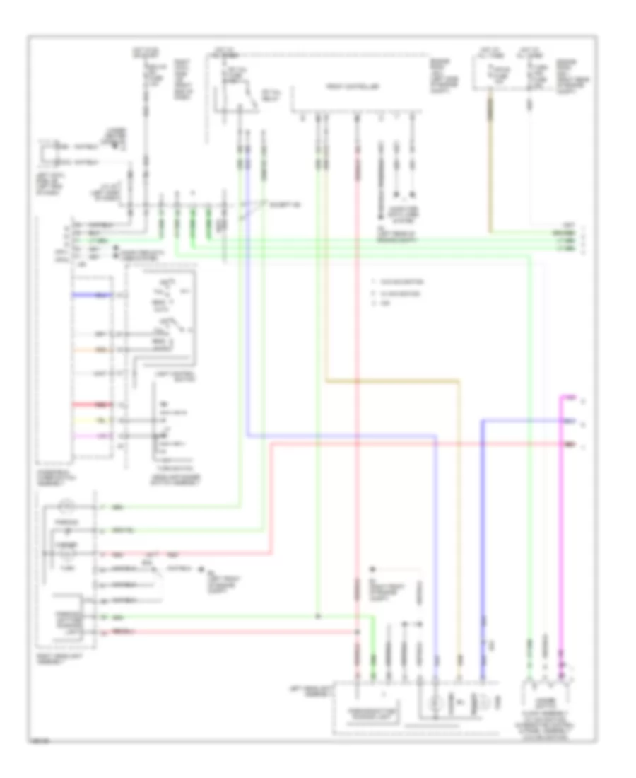Exterior Lamps Wiring Diagram (1 of 4) for Lexus IS 350C F Sport 2013