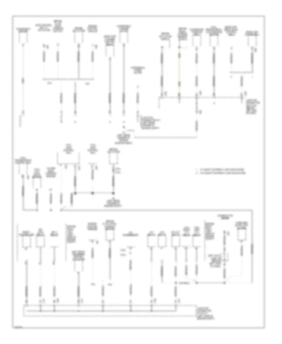 Ground Distribution Wiring Diagram 1 of 8 for Lexus GS 460 2010