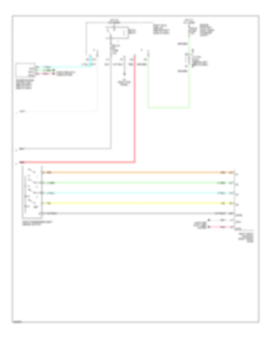 Passengers Memory Seat Wiring Diagram (2 of 2) for Lexus GS 460 2010