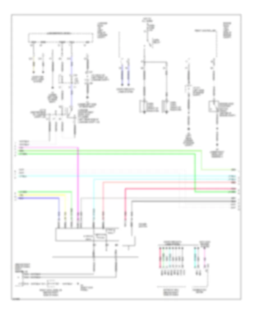 Power Door Locks Wiring Diagram (6 of 7) for Lexus GS 460 2010