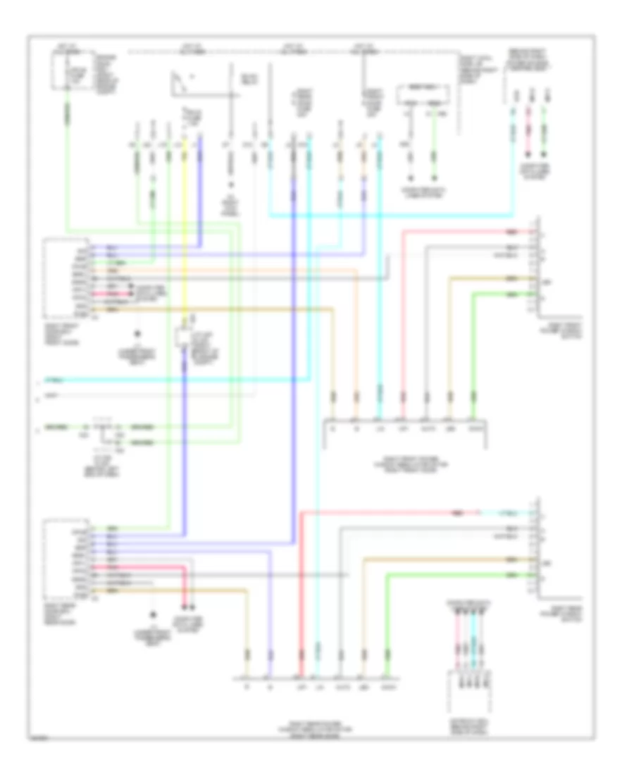 Power Windows Wiring Diagram 2 of 2 for Lexus GS 460 2010