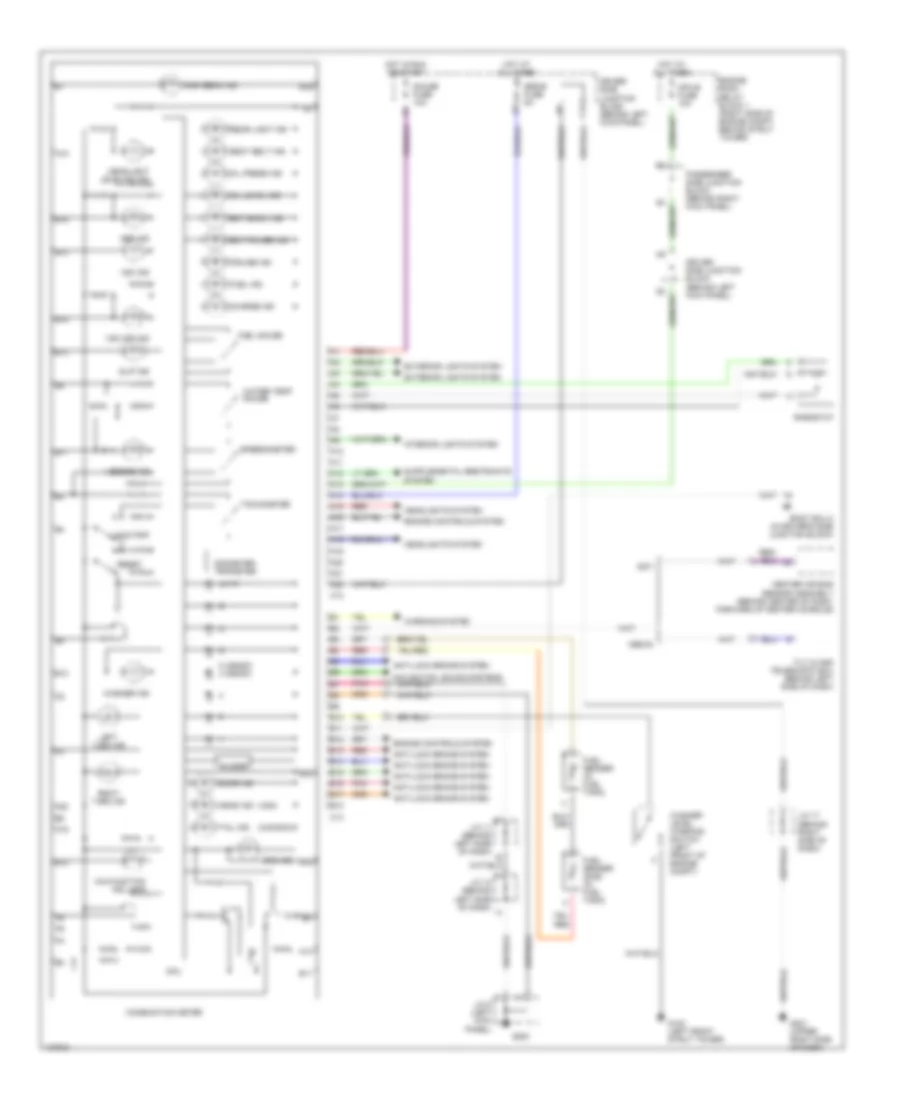 Instrument Cluster Wiring Diagram for Lexus GS 430 2001
