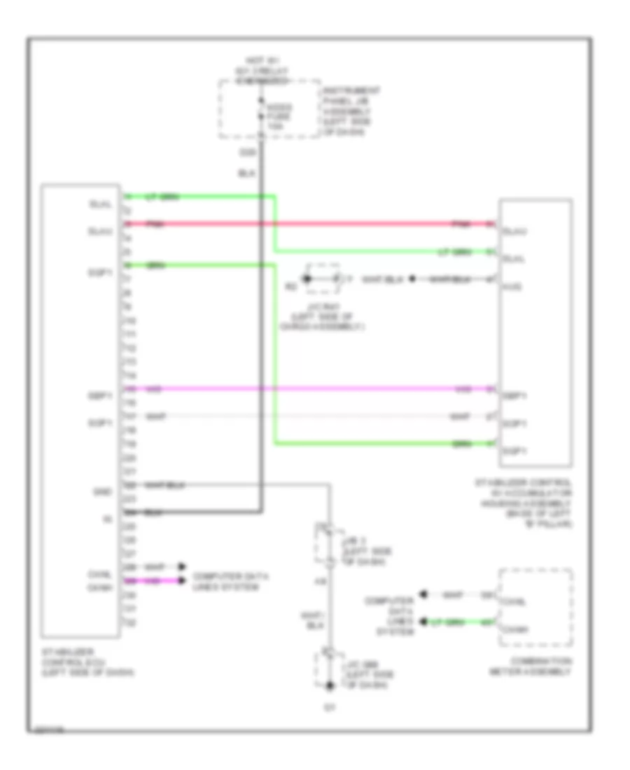Kinetic Dynamic Suspension Wiring Diagram for Lexus GX 460 2010