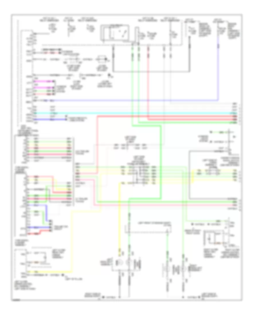 Exterior Lamps Wiring Diagram (1 of 2) for Lexus GX 460 2010