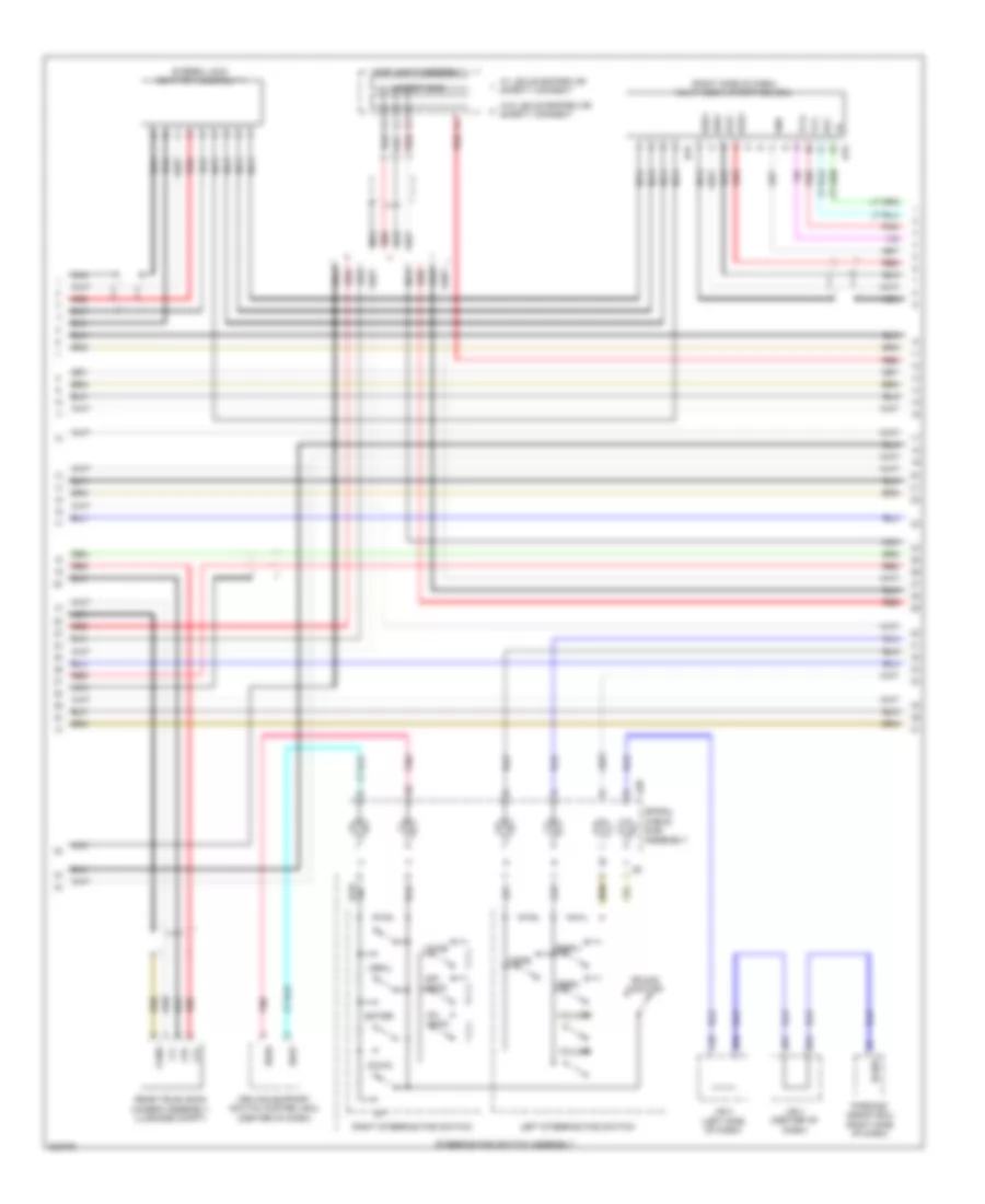 Navigation Wiring Diagram, 17 Speaker (2 of 5) for Lexus GX 460 2010