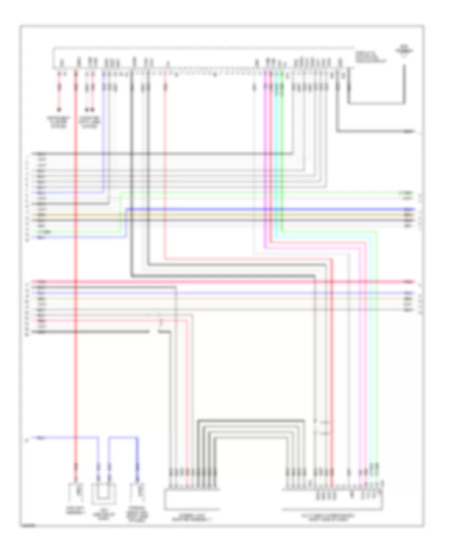 Navigation Wiring Diagram, 9 Speaker (3 of 4) for Lexus GX 460 2010