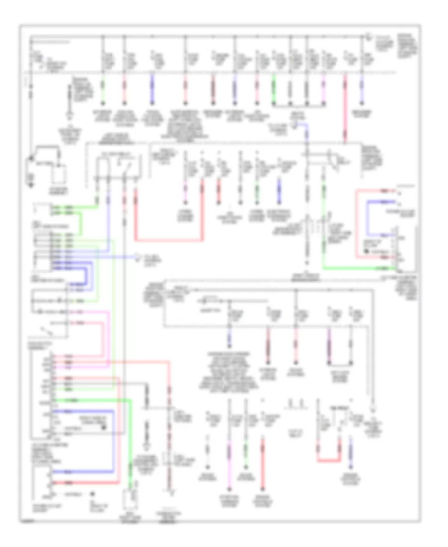 Power Distribution Wiring Diagram 1 of 3 for Lexus GX 460 2010