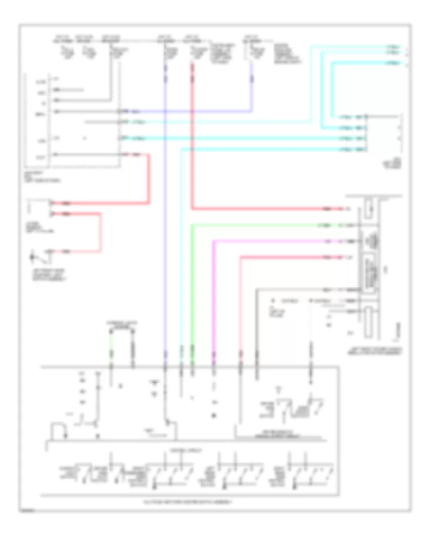 Power Windows Wiring Diagram 1 of 2 for Lexus GX 460 2010