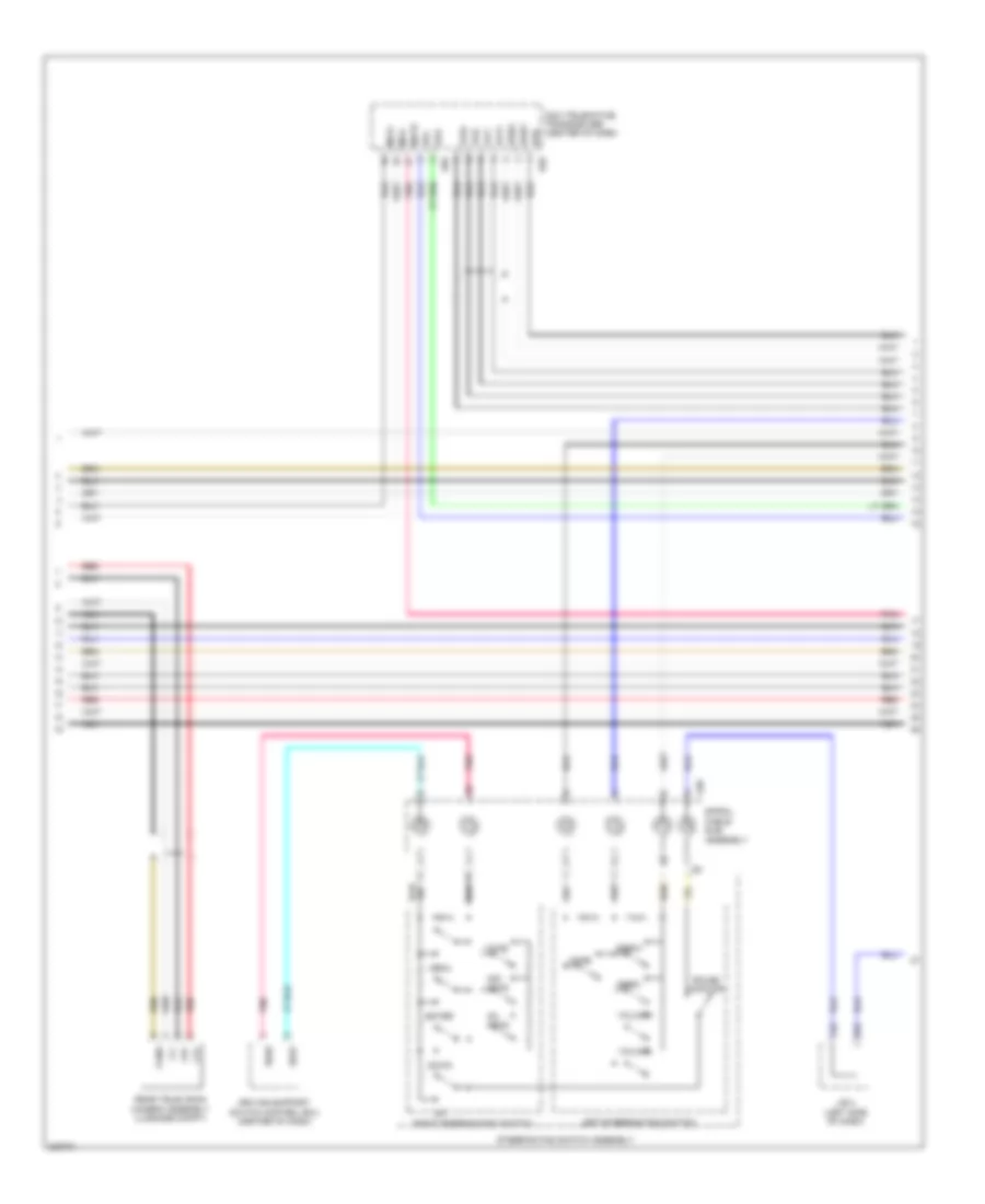 Radio Wiring Diagram, 9 Speaker with Navigation (2 of 4) for Lexus GX 460 2010
