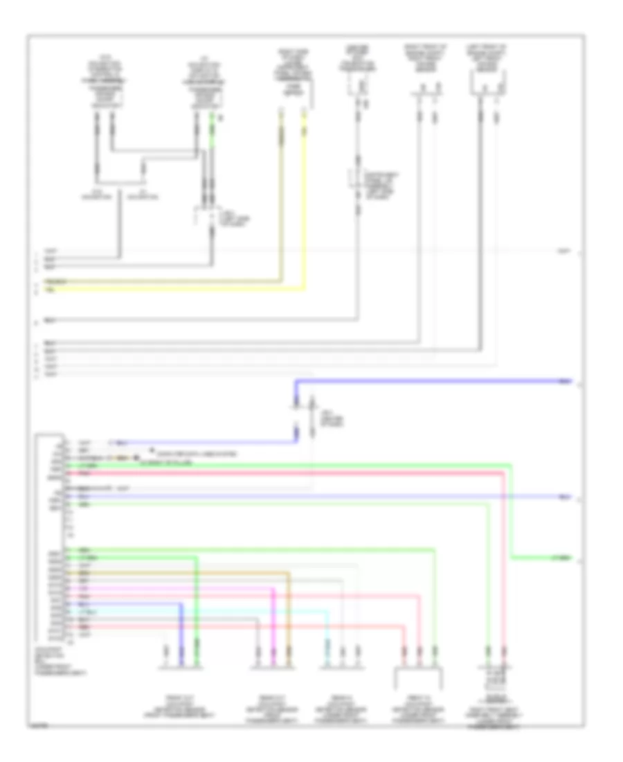 Supplemental Restraint Wiring Diagram 2 of 3 for Lexus GX 460 2010