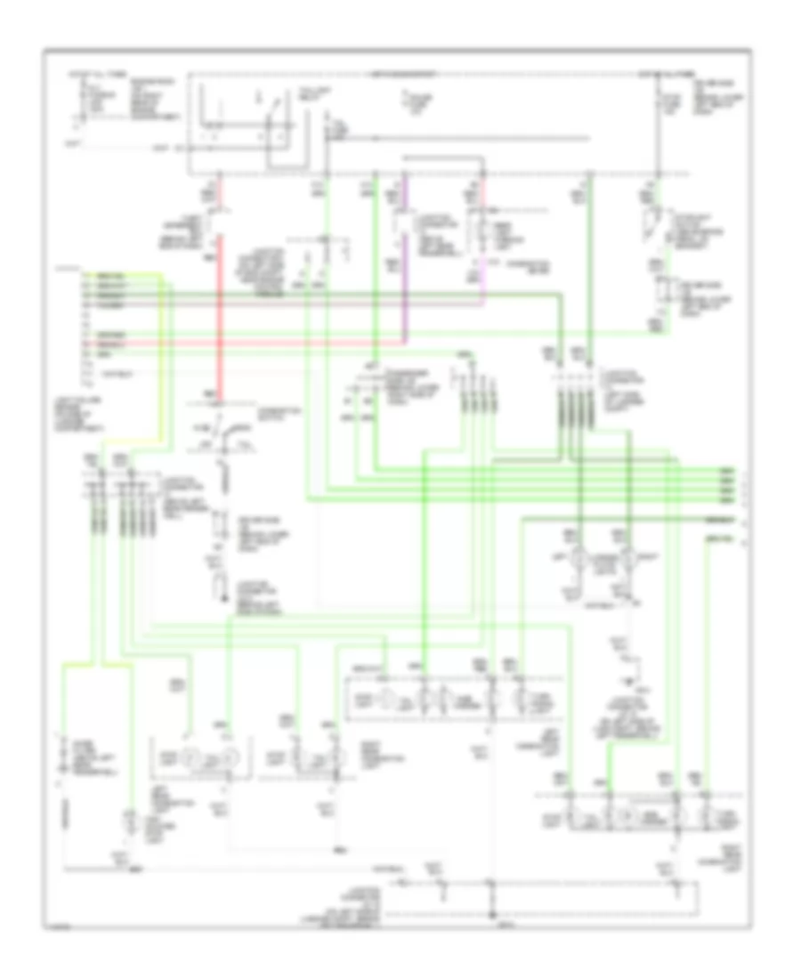 Exterior Lamps Wiring Diagram (1 of 2) for Lexus IS 300 2001