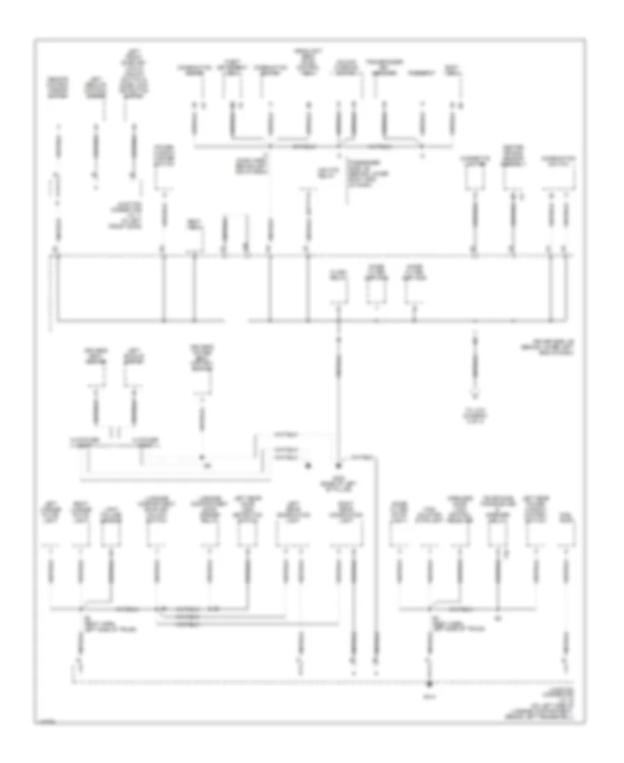 Ground Distribution Wiring Diagram 1 of 3 for Lexus IS 300 2001