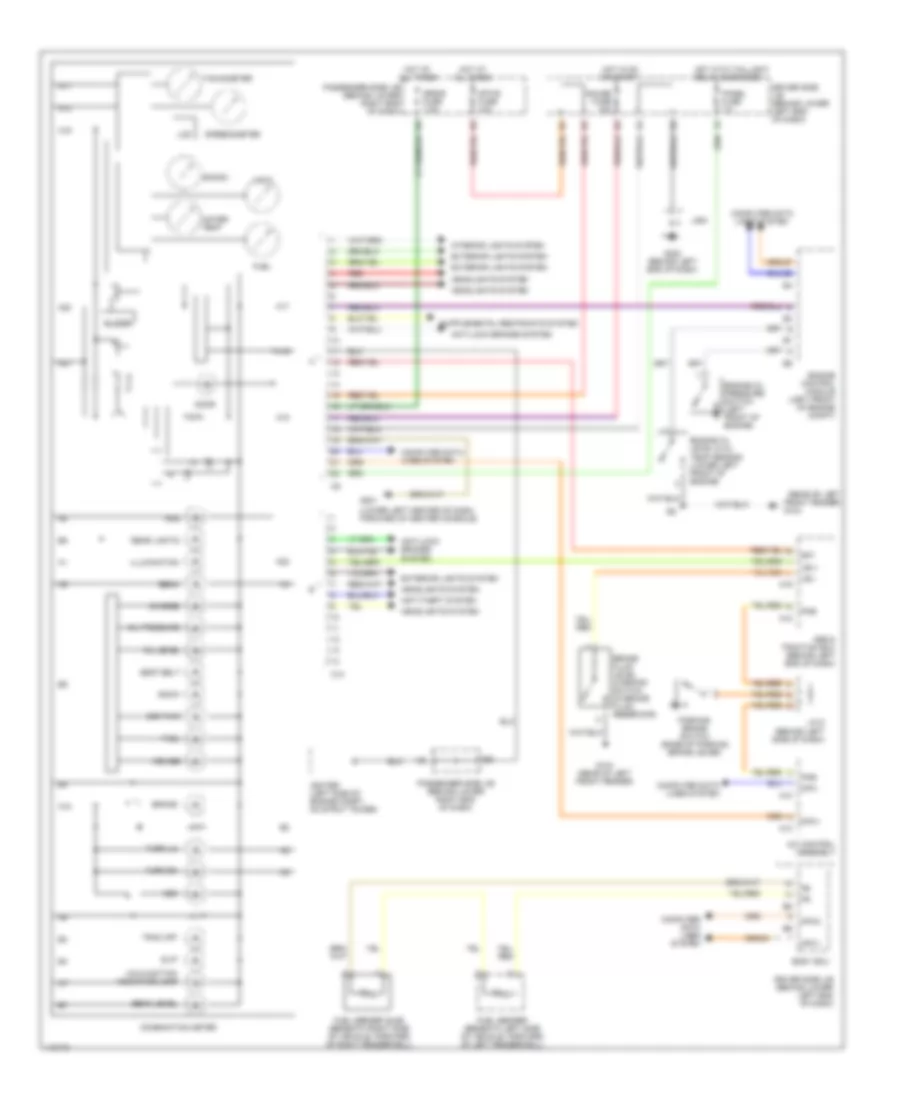 Instrument Cluster Wiring Diagram for Lexus IS 300 2001