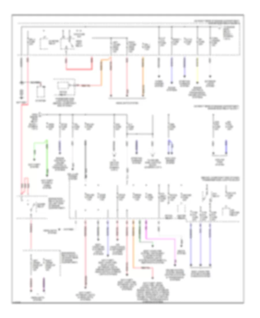 Power Distribution Wiring Diagram 1 of 3 for Lexus IS 300 2001