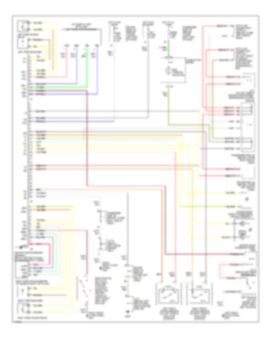 Supplemental Restraint Wiring Diagram for Lexus IS 300 2001