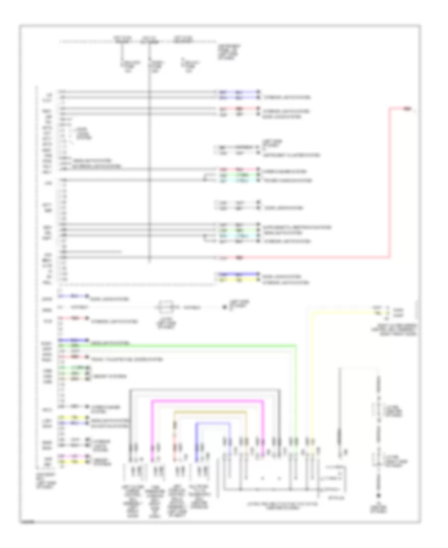 Body ECU Wiring Diagram 1 of 2 for Lexus HS 250h 2010