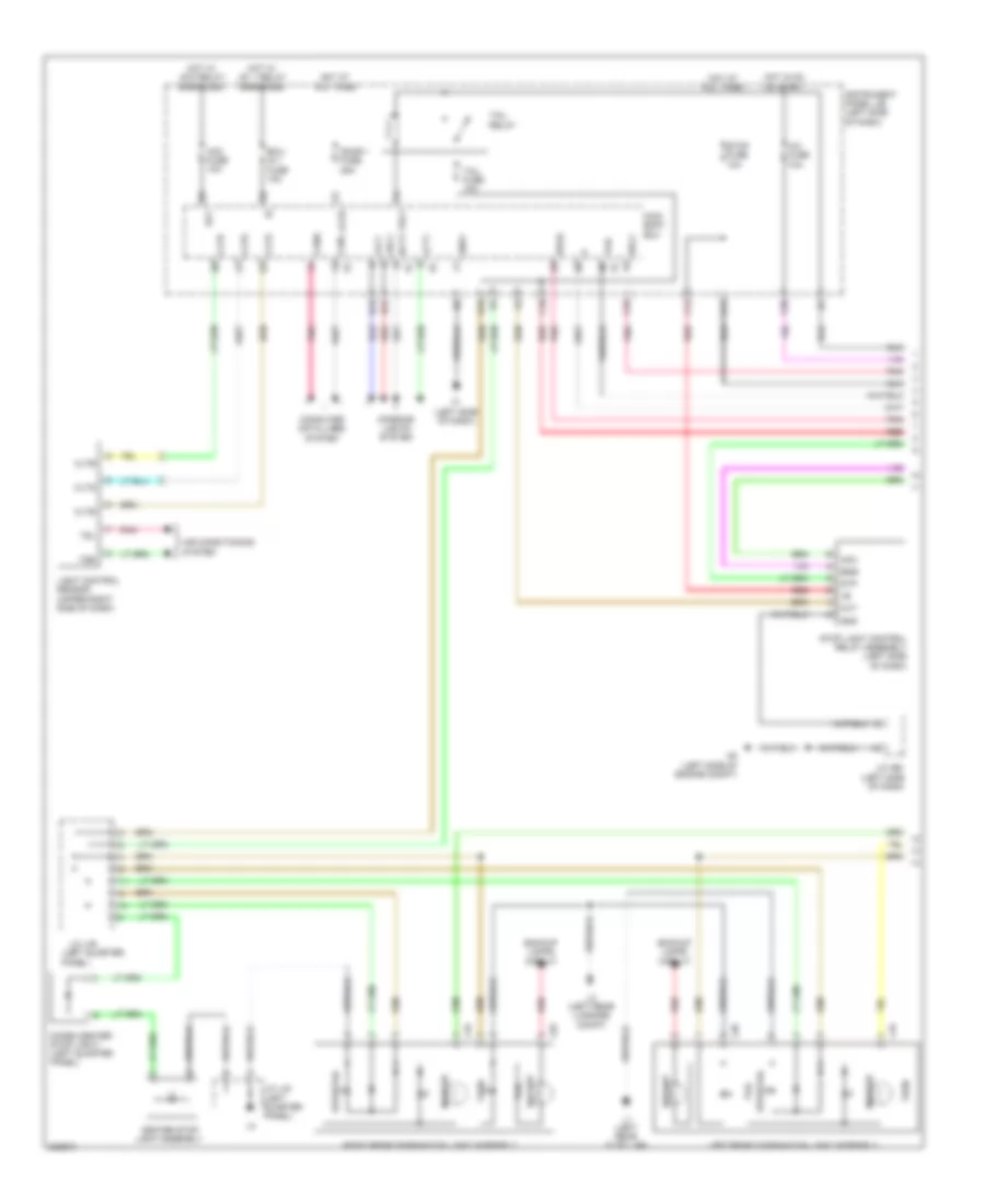 Exterior Lamps Wiring Diagram 1 of 3 for Lexus HS 250h 2010