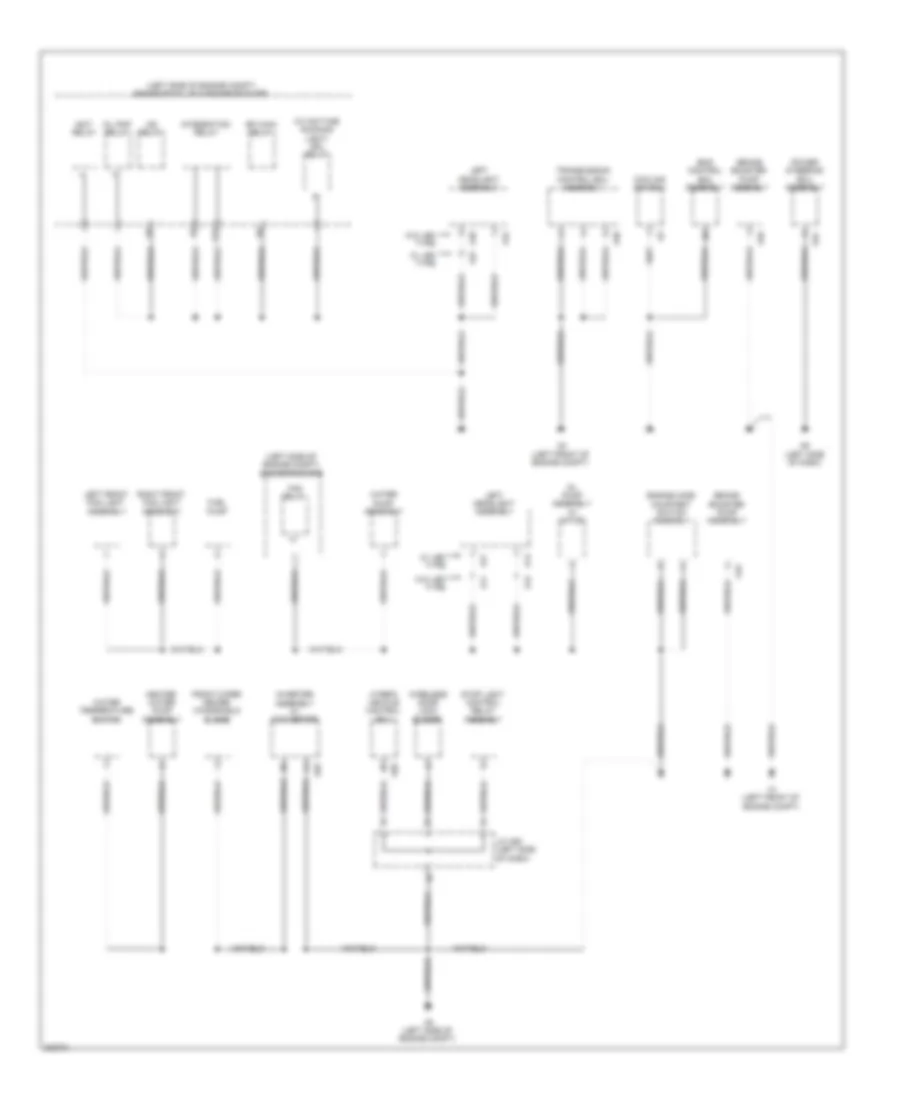 Ground Distribution Wiring Diagram 1 of 4 for Lexus HS 250h 2010