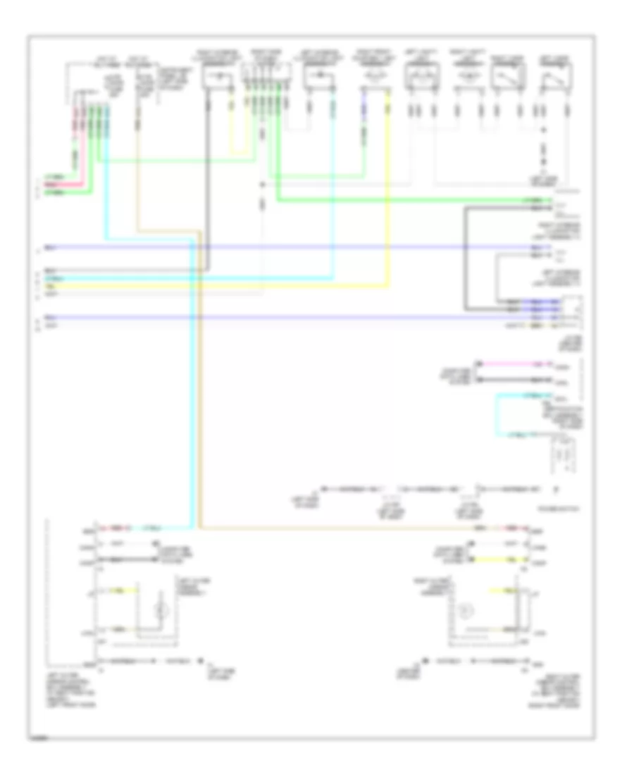 Courtesy Lamps Wiring Diagram 2 of 2 for Lexus HS 250h 2010