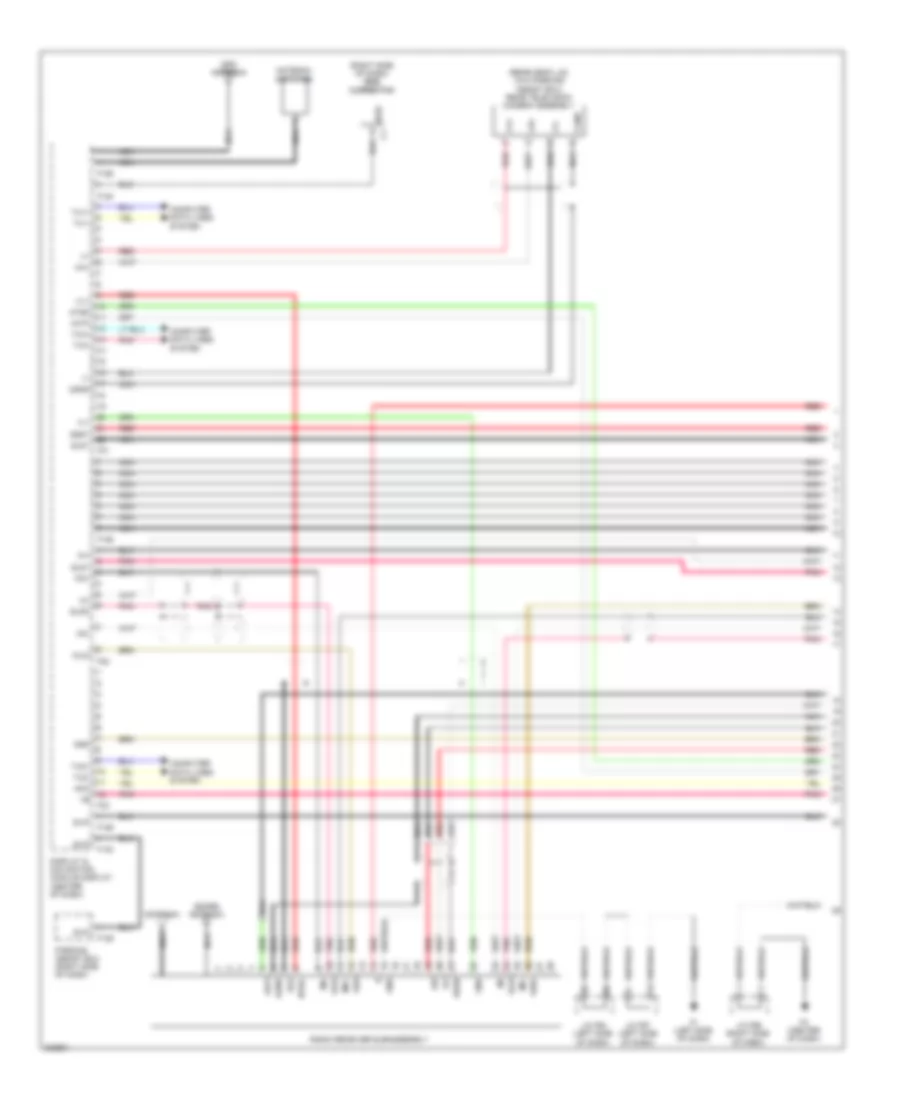 Navigation Wiring Diagram (1 of 6) for Lexus HS 250h 2010