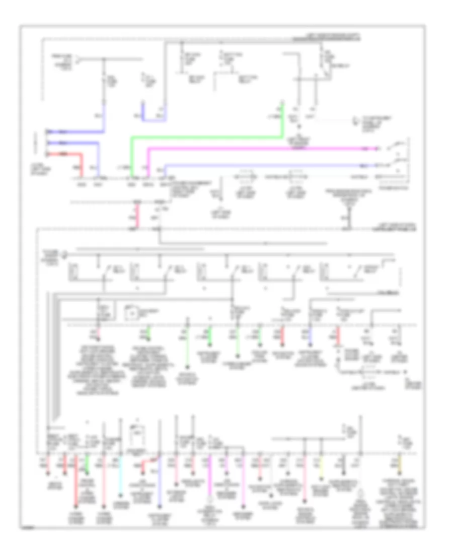 Power Distribution Wiring Diagram (2 of 3) for Lexus HS 250h 2010
