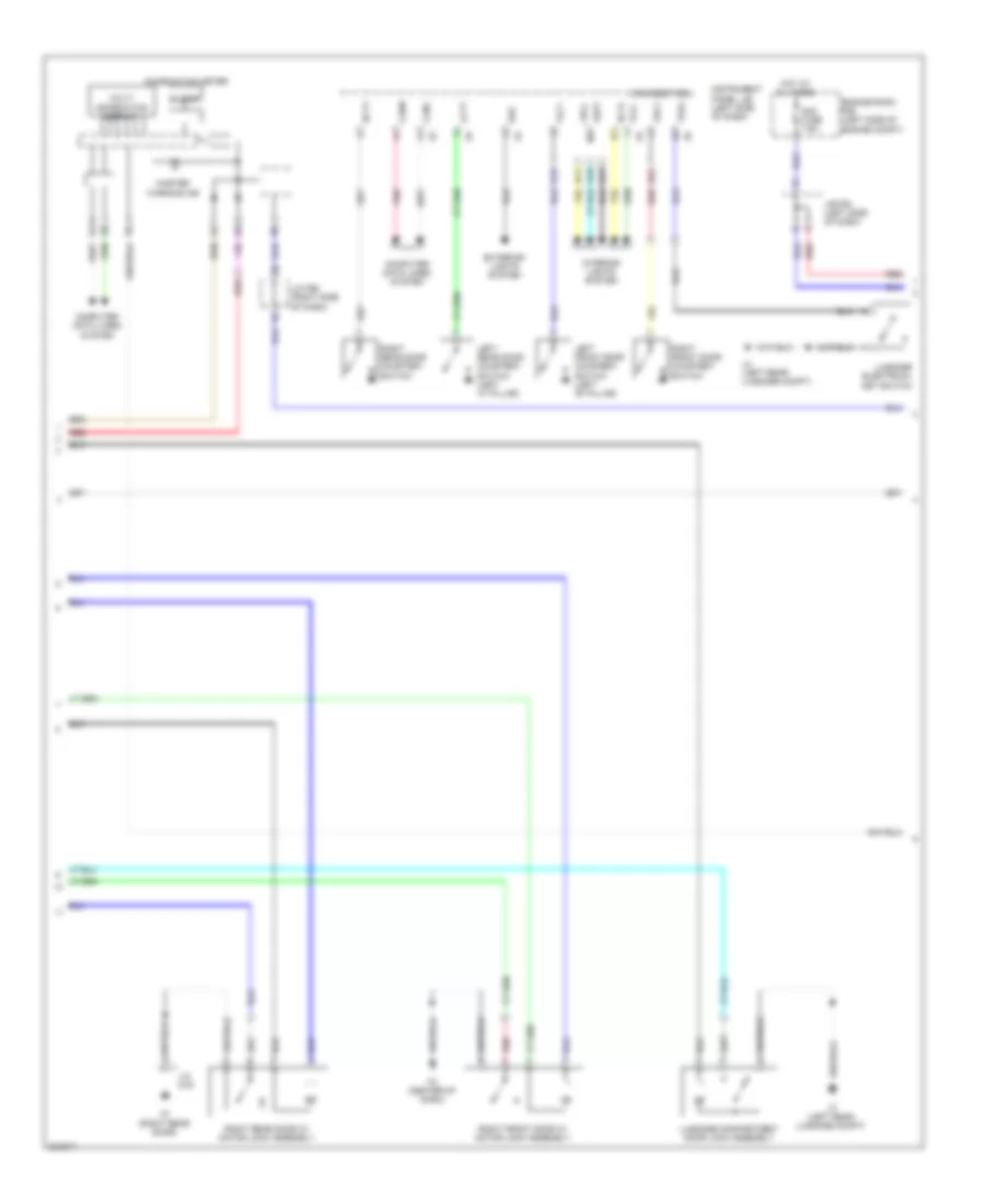 Power Door Locks Wiring Diagram 2 of 5 for Lexus HS 250h 2010