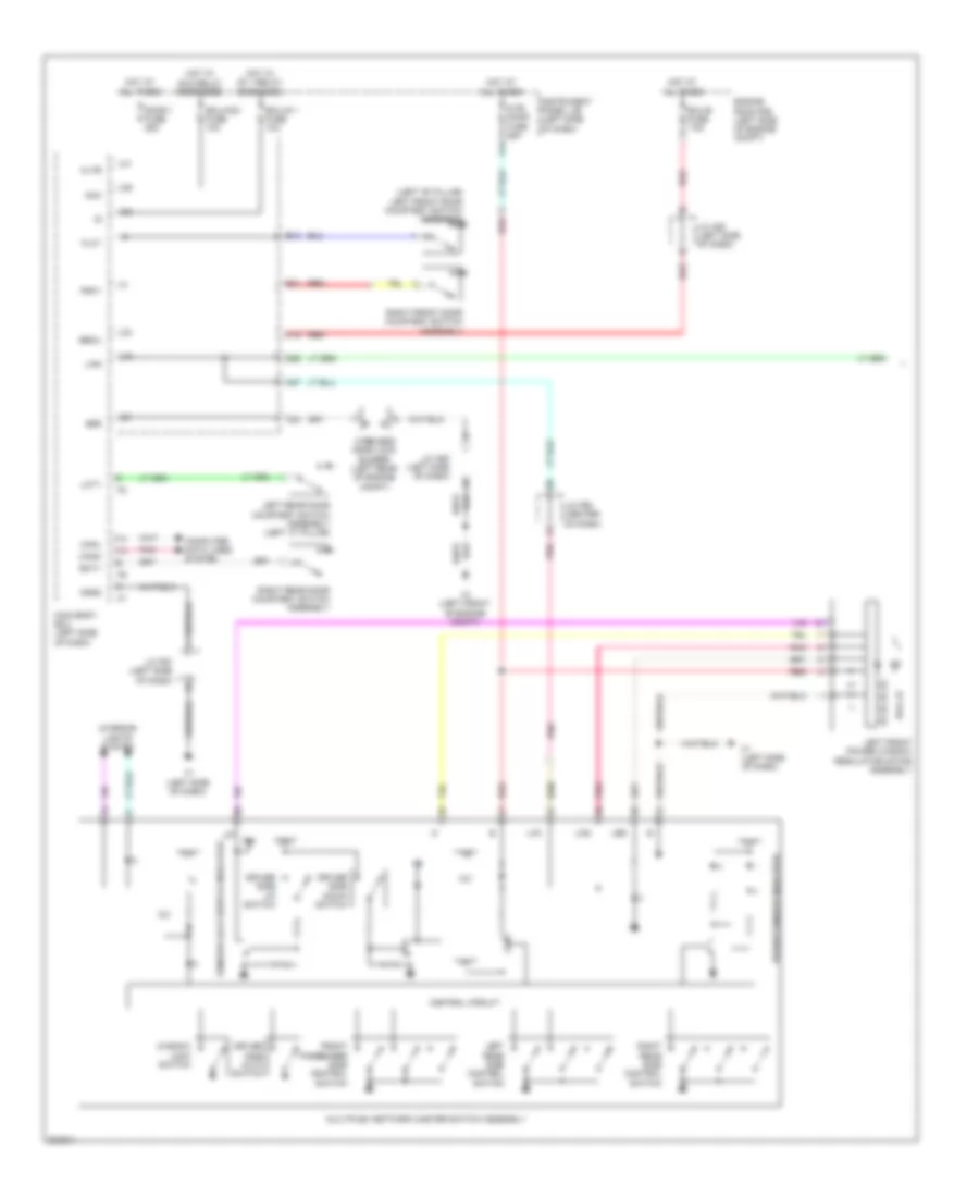 Power Windows Wiring Diagram 1 of 2 for Lexus HS 250h 2010