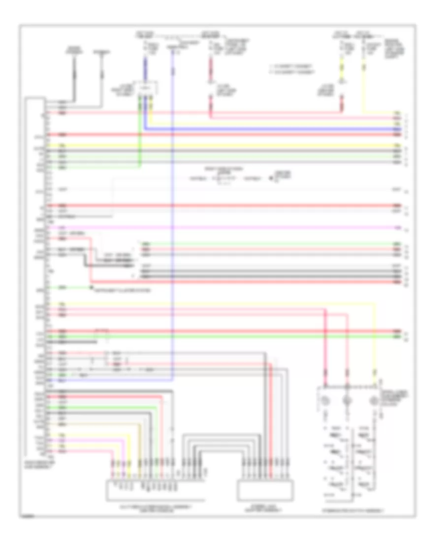 Radio Wiring Diagram without Navigation 1 of 4 for Lexus HS 250h 2010
