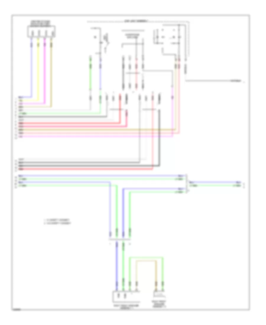 Radio Wiring Diagram without Navigation 3 of 4 for Lexus HS 250h 2010