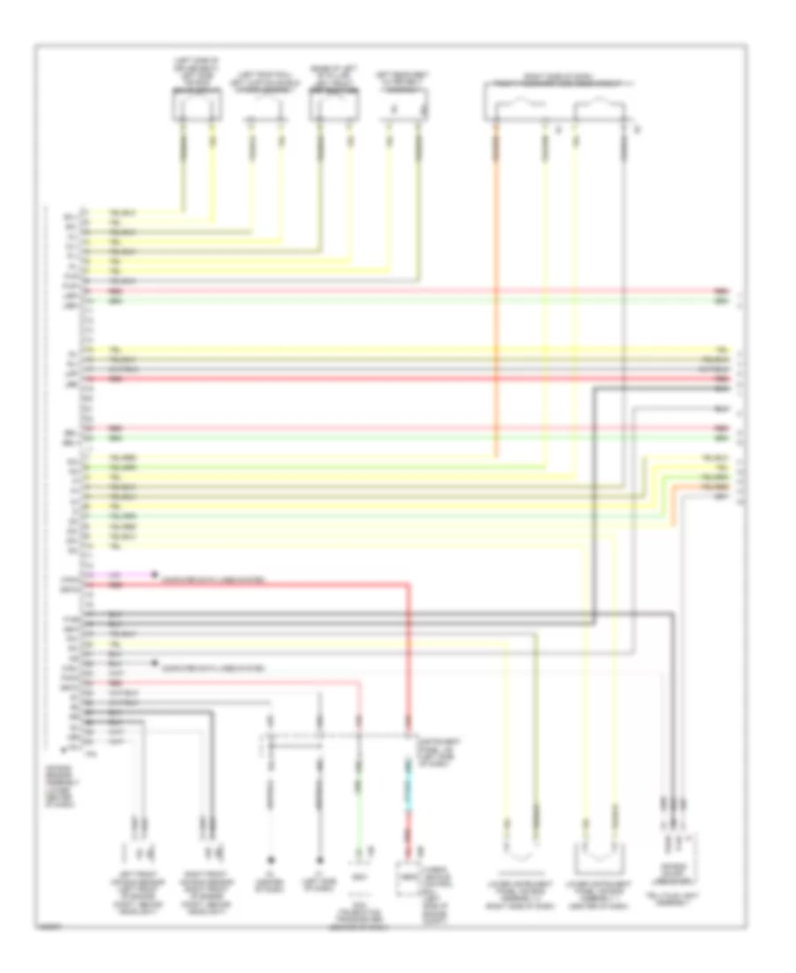 Supplemental Restraint Wiring Diagram 1 of 3 for Lexus HS 250h 2010