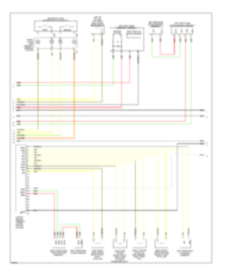 Supplemental Restraint Wiring Diagram 2 of 3 for Lexus HS 250h 2010