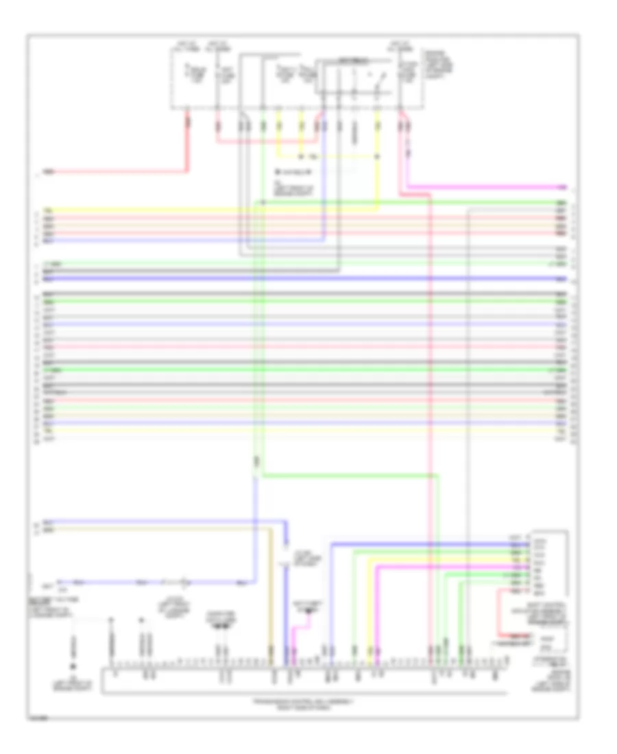 Transmission Wiring Diagram 2 of 3 for Lexus HS 250h 2010