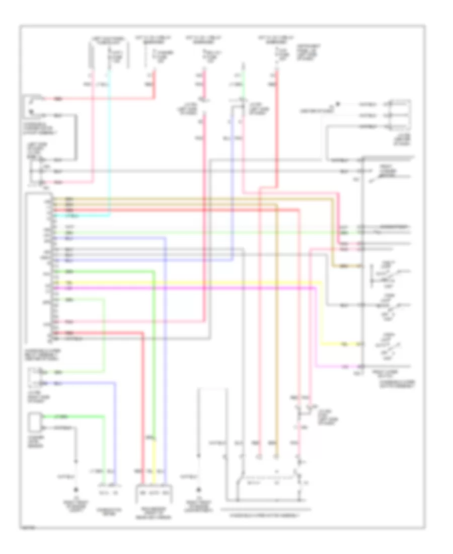 Front Wiper Washer Wiring Diagram with Auto Wiper System for Lexus HS 250h 2010