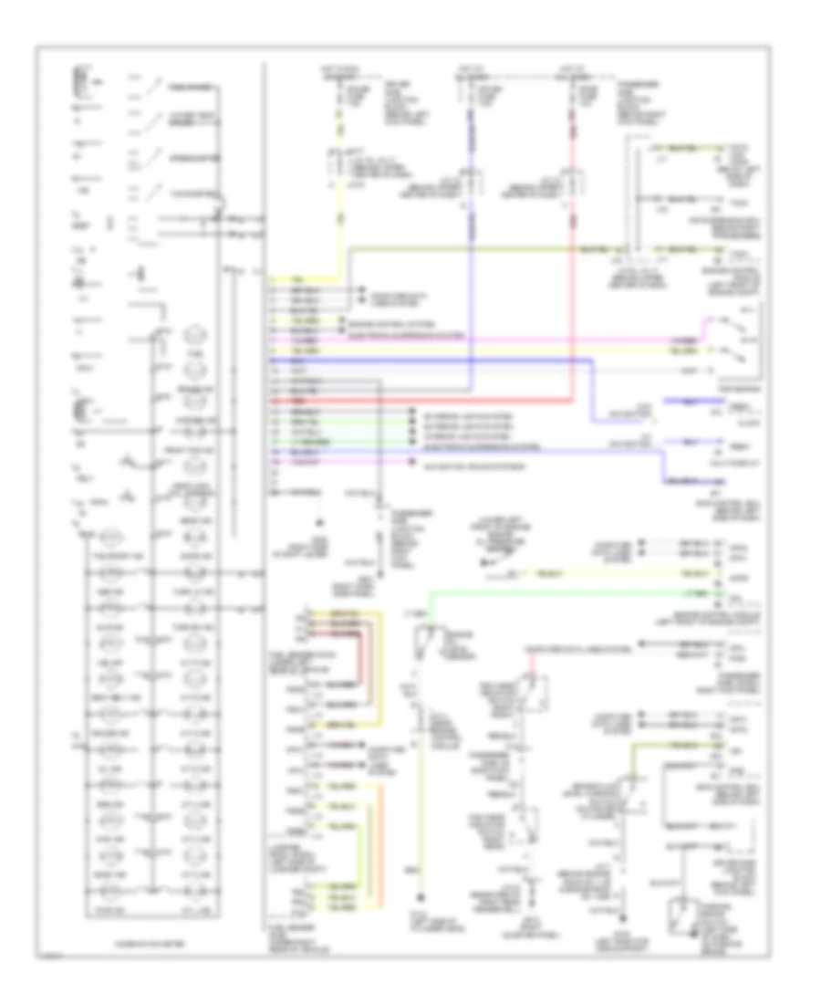 Instrument Cluster Wiring Diagram for Lexus LS 430 2001