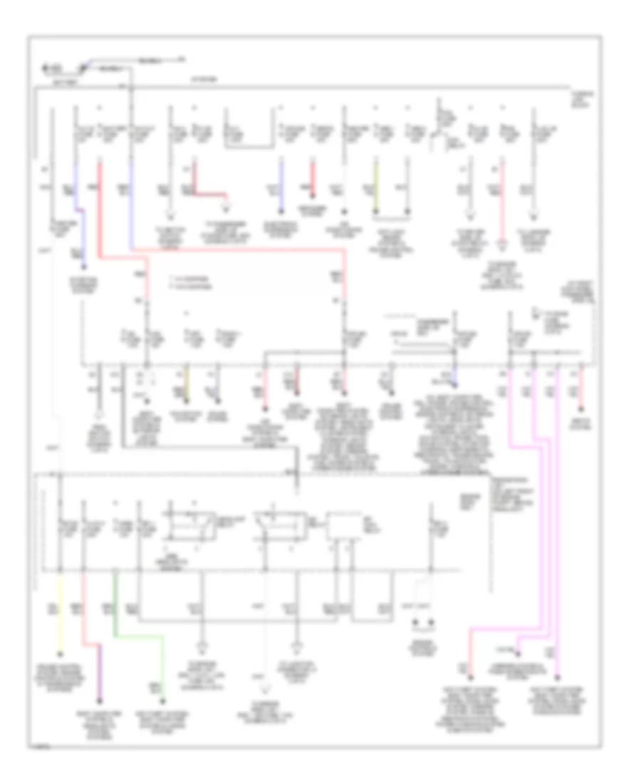 Power Distribution Wiring Diagram 1 of 5 for Lexus LS 430 2001