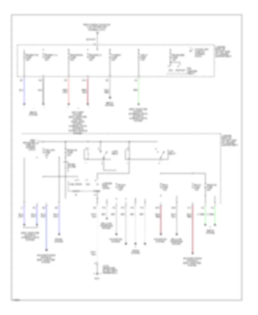 Power Distribution Wiring Diagram (5 of 5) for Lexus LS 430 2001