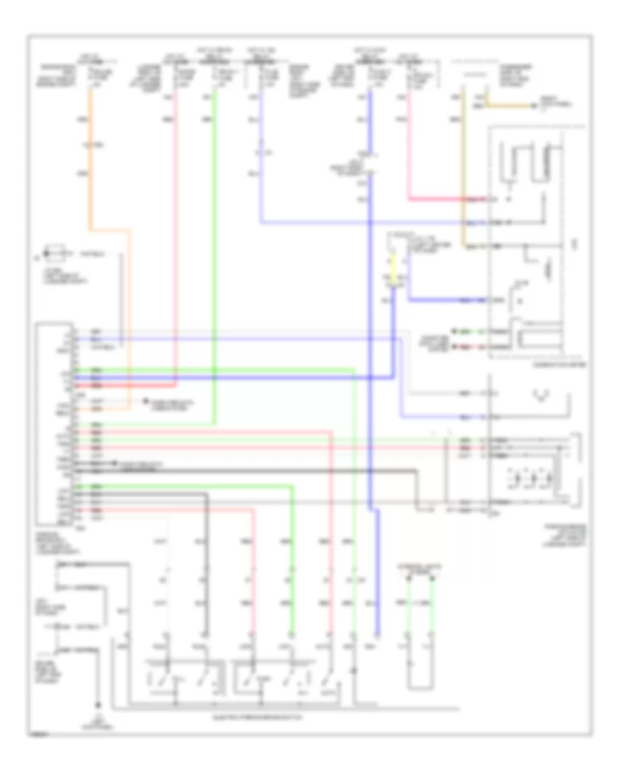 Park Brake Release Wiring Diagram for Lexus LS 460 2013