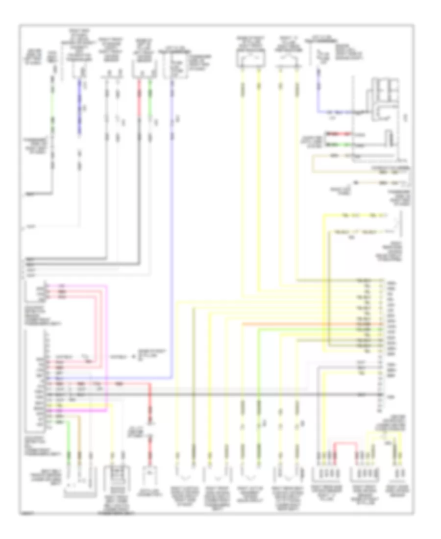 Supplemental Restraint Wiring Diagram 2 of 2 for Lexus LS 460 2013