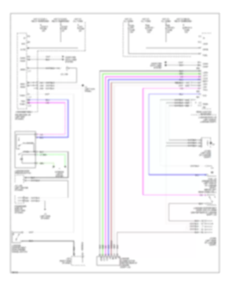 Trunk  Fuel Door Release Wiring Diagram for Lexus LS 460 2013