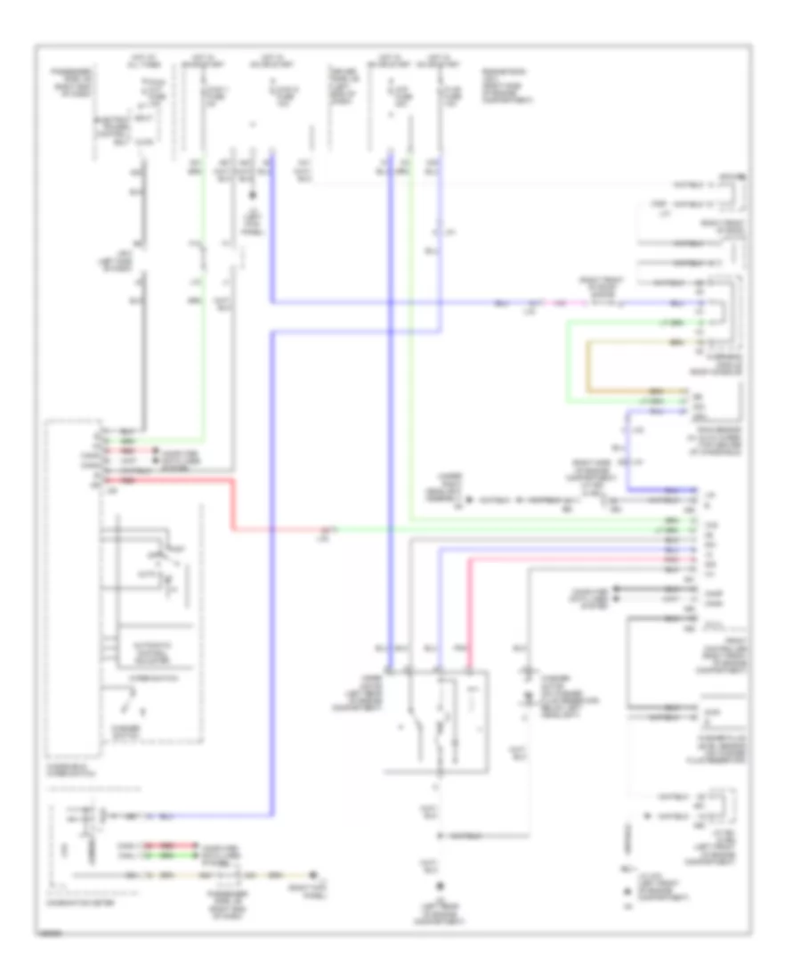 Wiper Washer Wiring Diagram for Lexus LS 460 2013